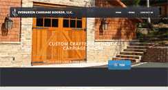 Desktop Screenshot of evergreencarriagedoors.com